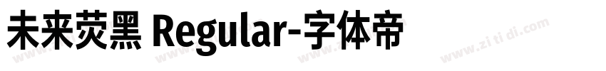 未来荧黑 Regular字体转换